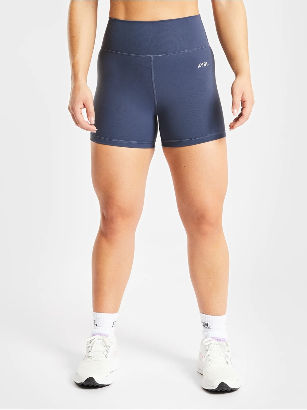 AYBL High-Waist Navy Bike Shorts